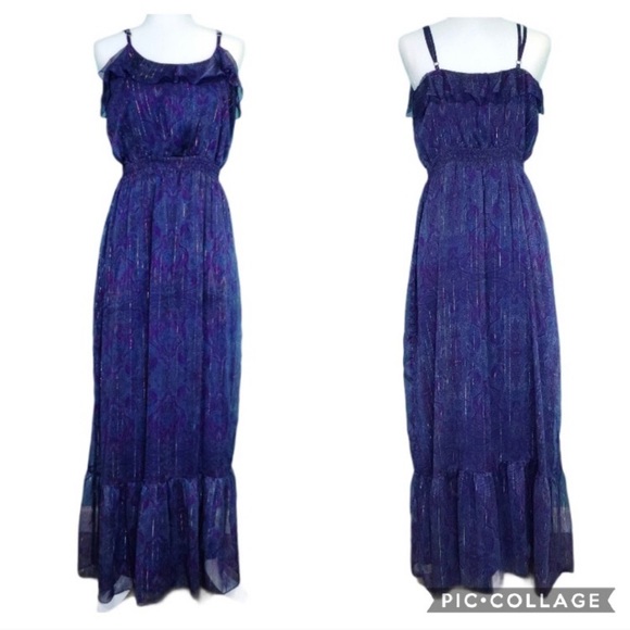 EXPRESS CHIFFON MAXI DRESS - Picture 3 of 14